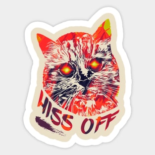 Hiss off Sticker